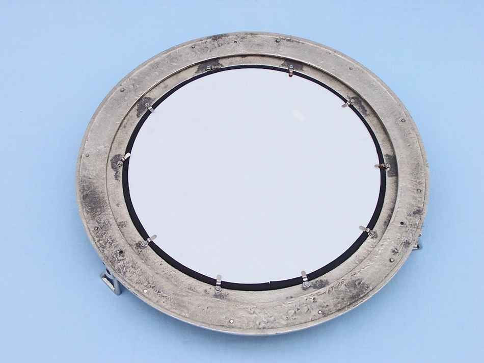 Chrome Decorative Ship Porthole Mirror 24"