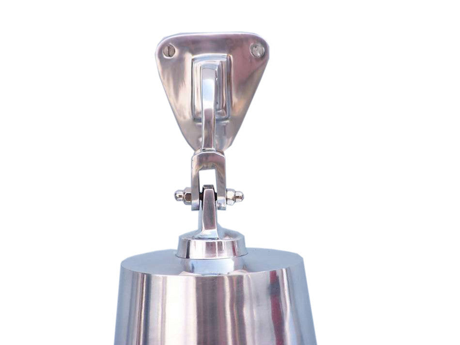 Chrome Hanging Ship's Bell 18"
