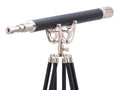 Floor Standing Chrome/Leather Anchormaster Telescope 65"
