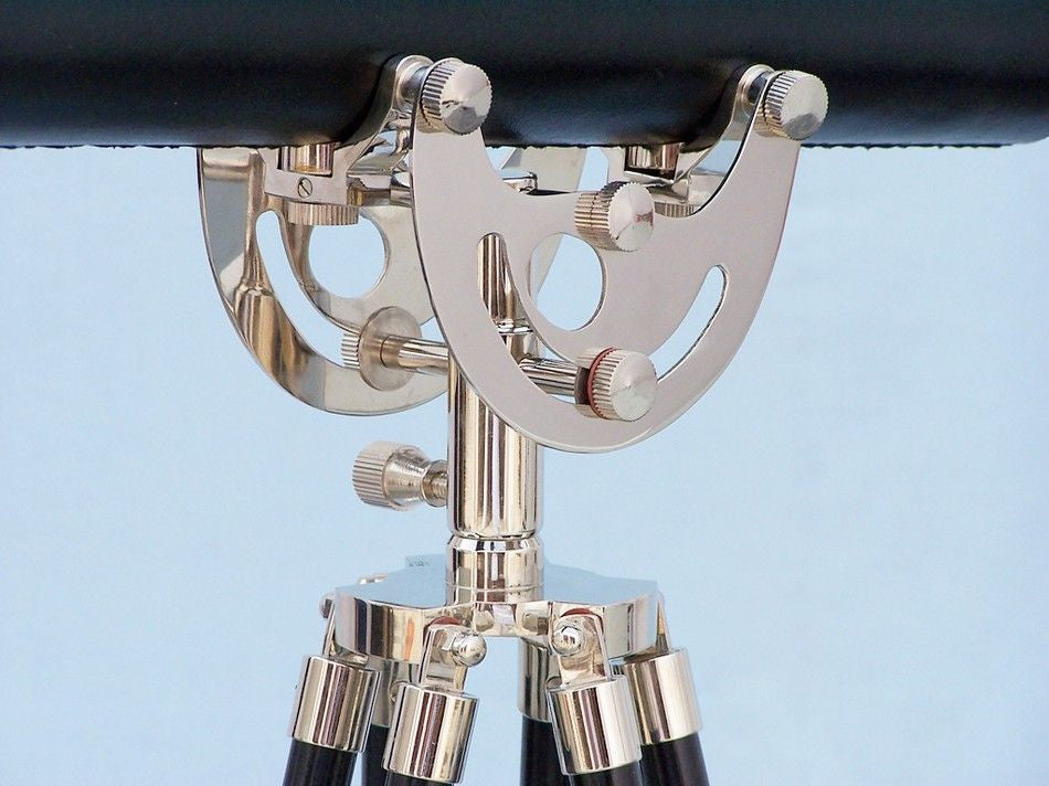Floor Standing Chrome/Leather Anchormaster Telescope 65"