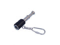Chrome Spyglass with Leather Keychain 6"
