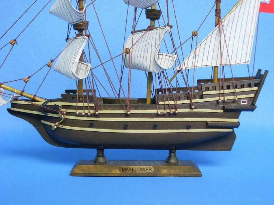Wooden Mayflower Tall Model Ship 14"