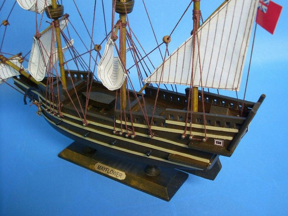 Wooden Mayflower Tall Model Ship 14"