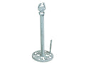 Whitewashed Cast Iron Crab Paper Towel Holder 16"