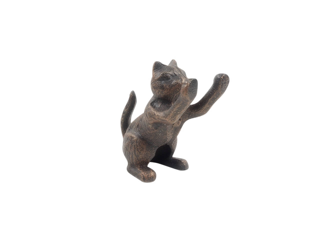 Rustic Copper Cast Iron Cat Door Stopper 5""