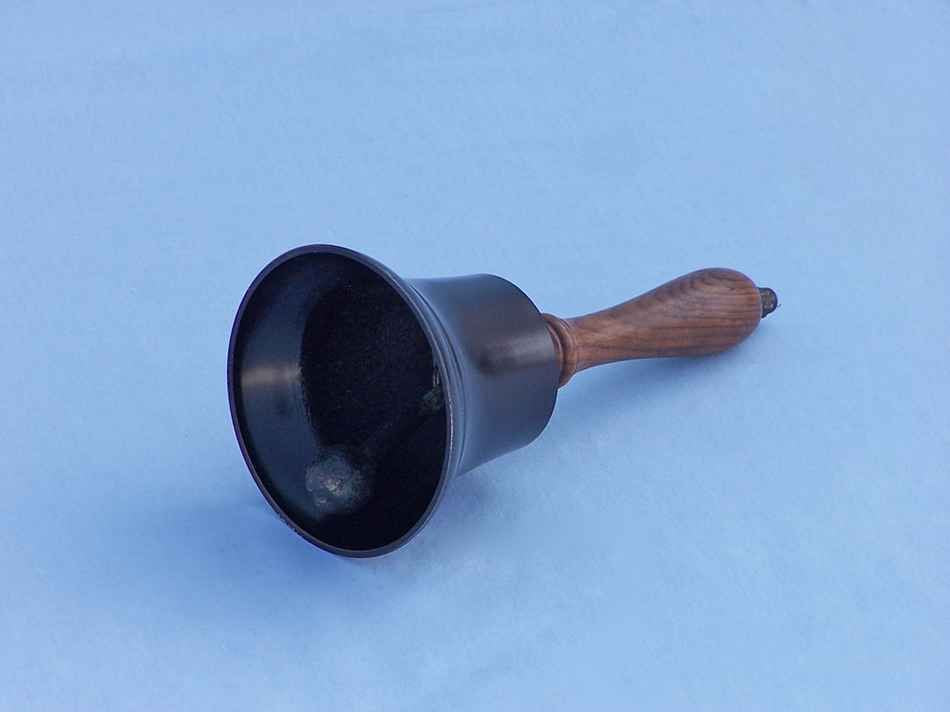 Bronze Hand Bell 9"