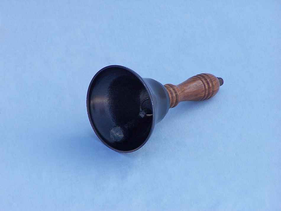 Bronze Hand Bell 7"
