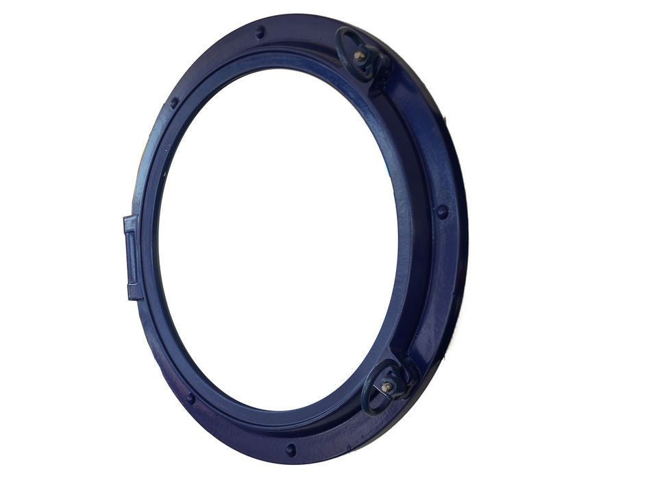 Navy Blue Decorative Ship Porthole Window 24"