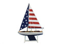 Wooden It Floats 12" - USA Floating Sailboat Model