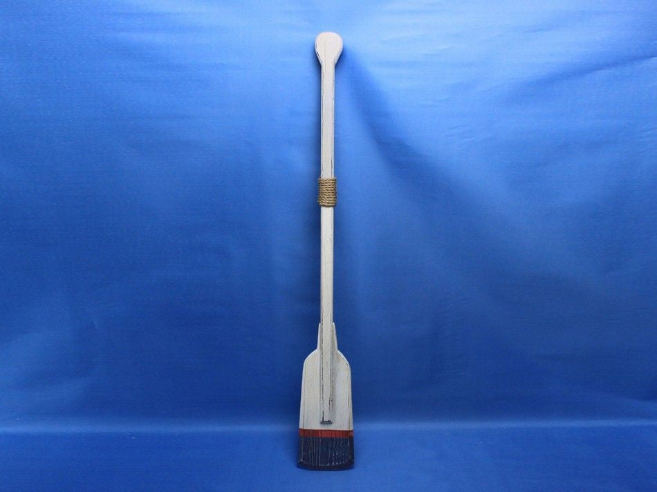 Wooden Winthrop Decorative Squared Rowing Boat Oar w/ Hooks 36"