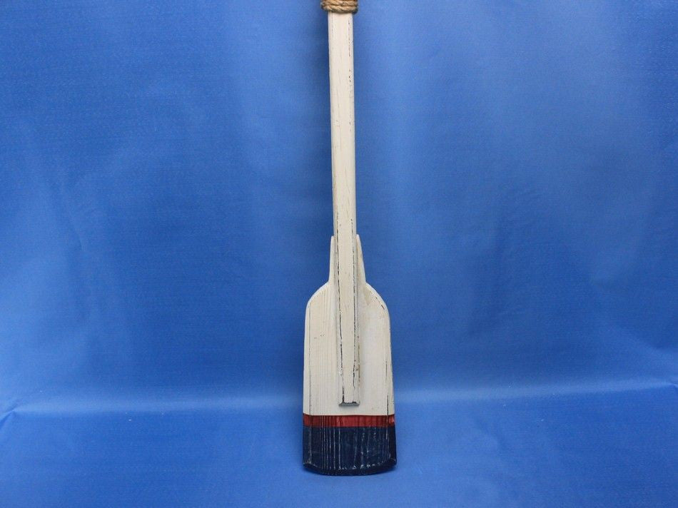 Wooden Winthrop Decorative Squared Rowing Boat Oar w/ Hooks 36"