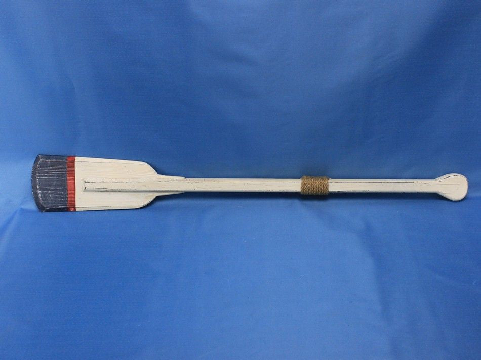 Wooden Winthrop Decorative Squared Rowing Boat Oar w/ Hooks 36"