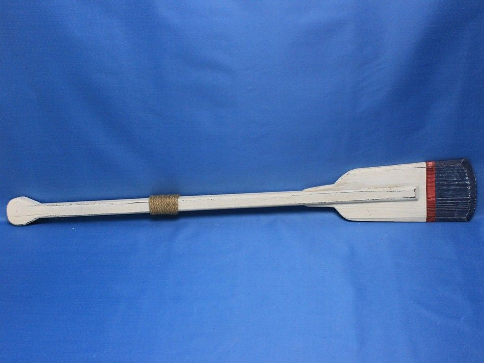 Wooden Winthrop Decorative Squared Rowing Boat Oar w/ Hooks 36"
