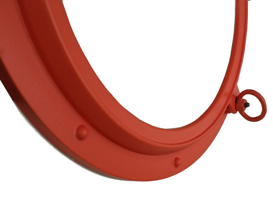 Orange Decorative Ship Porthole Window 24"