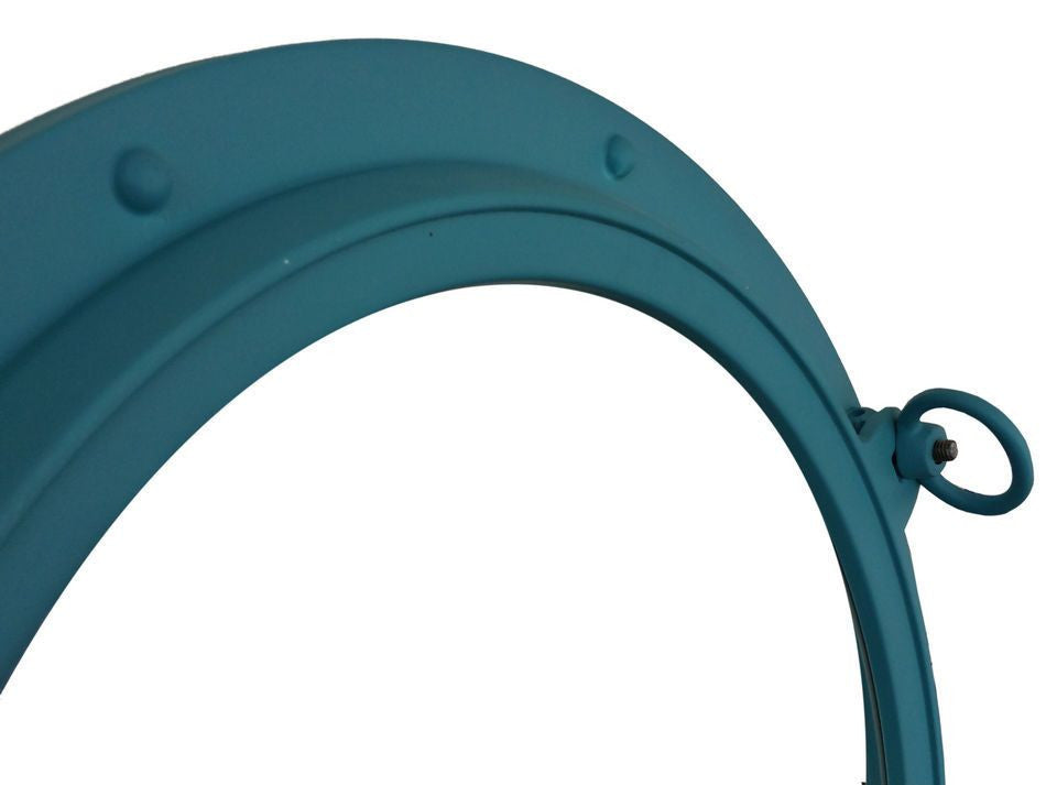 Light Blue Decorative Ship Porthole Window 24"