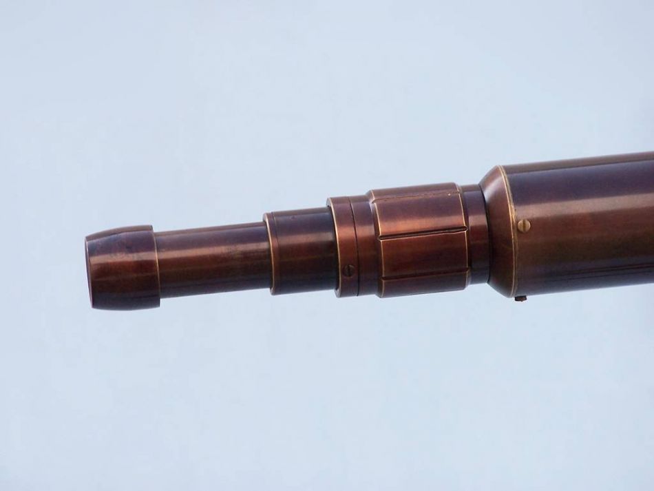 Floor Standing Bronzed Anchormaster Telescope 65"