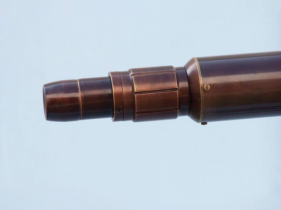 Floor Standing Bronzed Anchormaster Telescope 65"