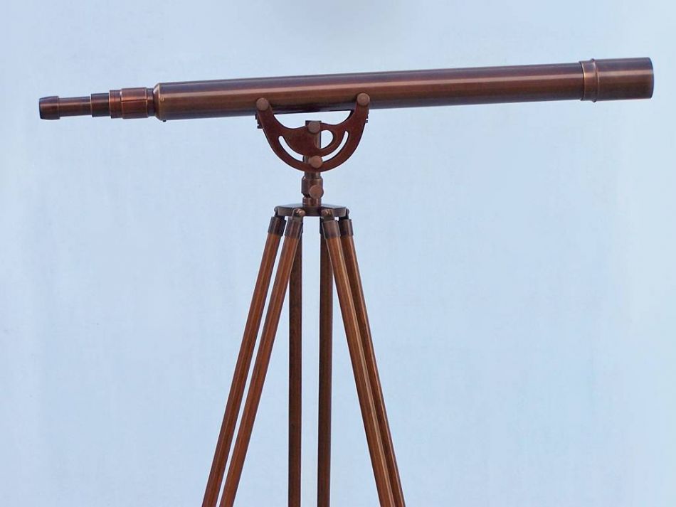 Floor Standing Bronzed Anchormaster Telescope 65"