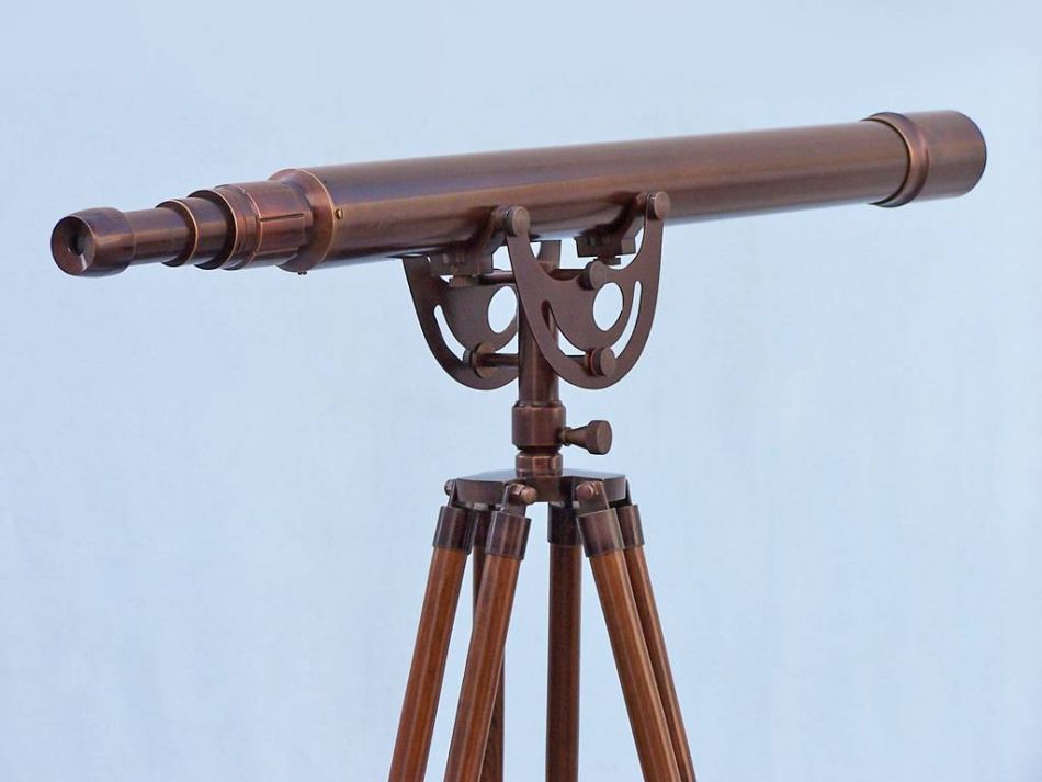 Floor Standing Bronzed Anchormaster Telescope 65"