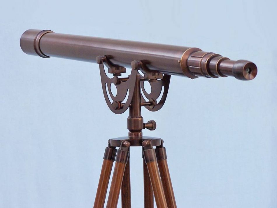 Floor Standing Bronzed Anchormaster Telescope 65"