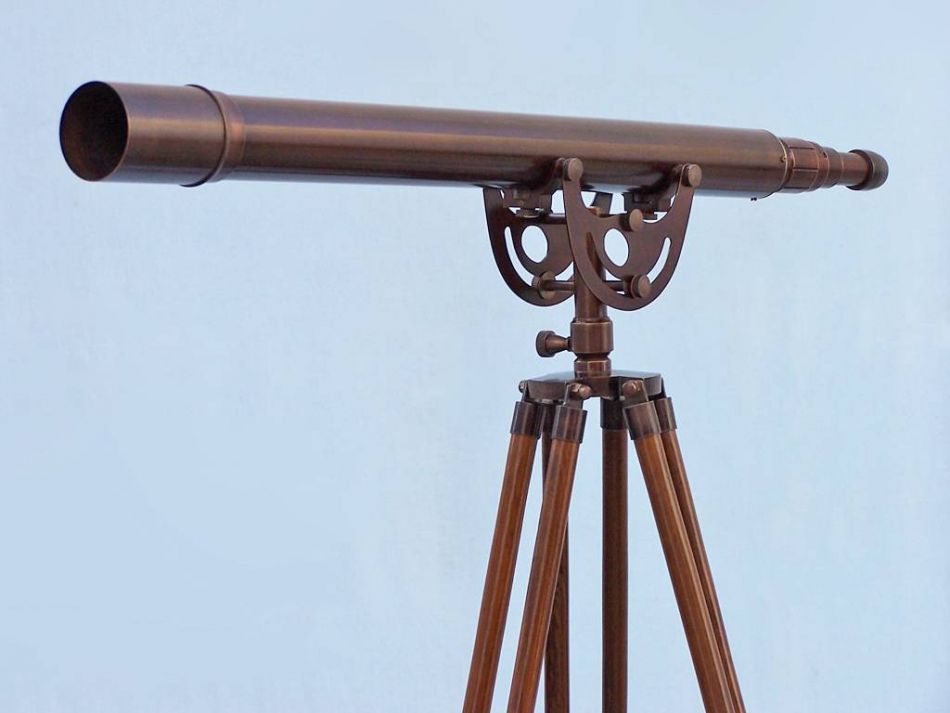 Floor Standing Bronzed Anchormaster Telescope 65"