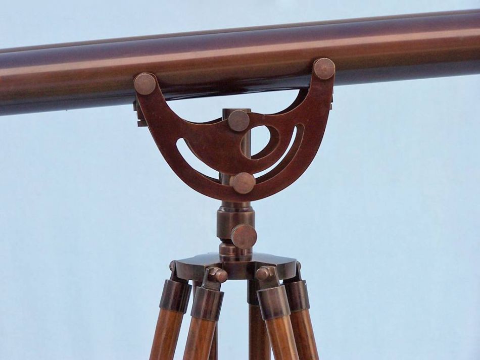 Floor Standing Bronzed Anchormaster Telescope 65"