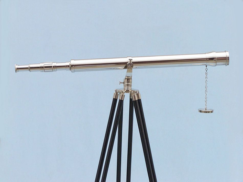 Floor Standing Chrome Galileo Telescope 65"