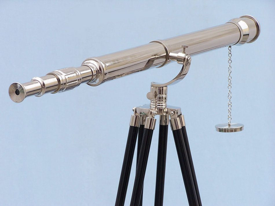 Floor Standing Chrome Galileo Telescope 65"