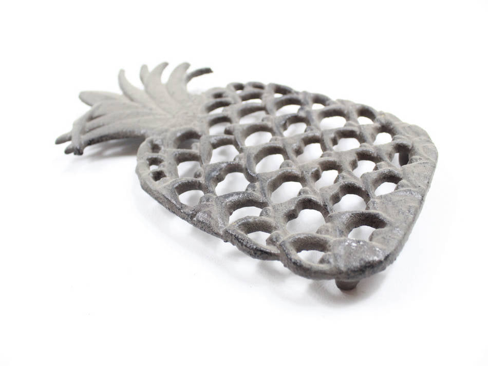 Cast Iron Pineapple Trivet 9"