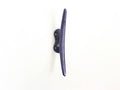 Rustic Dark Blue Cast Iron Cleat Wall Hook 6"