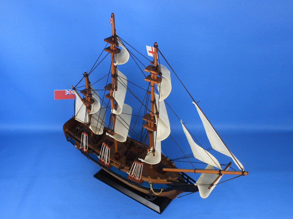 Wooden HMS Bounty Tall Model Ship 20"