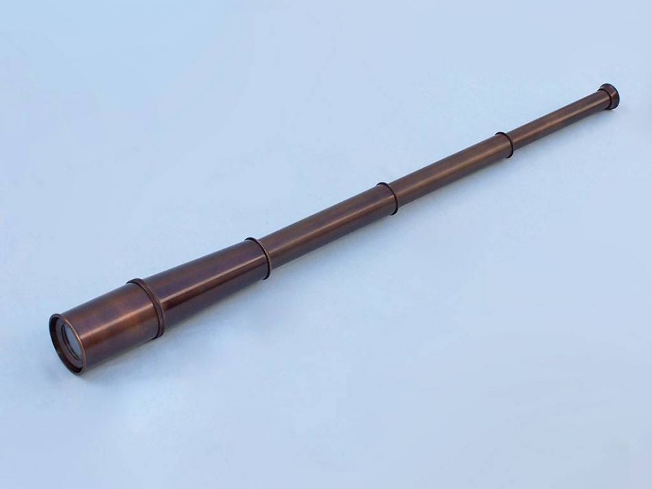 Deluxe Class Hampton Collection Bronze Spyglass With Rosewood Box 36"