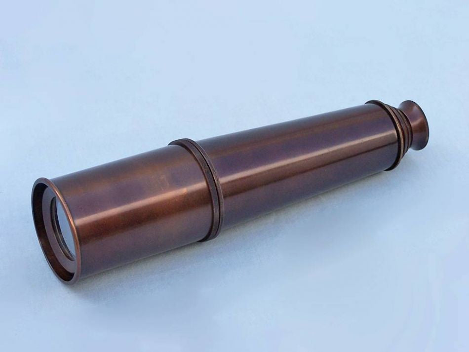 Deluxe Class Hampton Collection Bronze Spyglass With Rosewood Box 36"