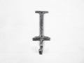 Rustic Silver Cast Iron Letter I Alphabet Wall Hook 6"