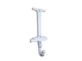 Whitewashed Cast Iron Letter I Alphabet Wall Hook 6"