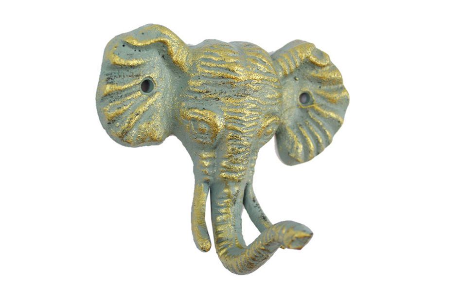 Antique Seaworn Bronze Cast Iron Elephant Hook 5"