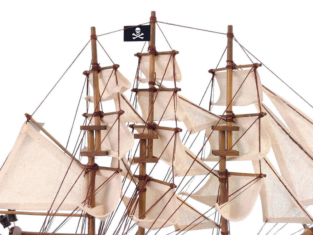 Wooden Fearless White Sails Limited Model Pirate Ship 15"