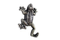 Rustic Silver Cast Iron Frog Hook 6"