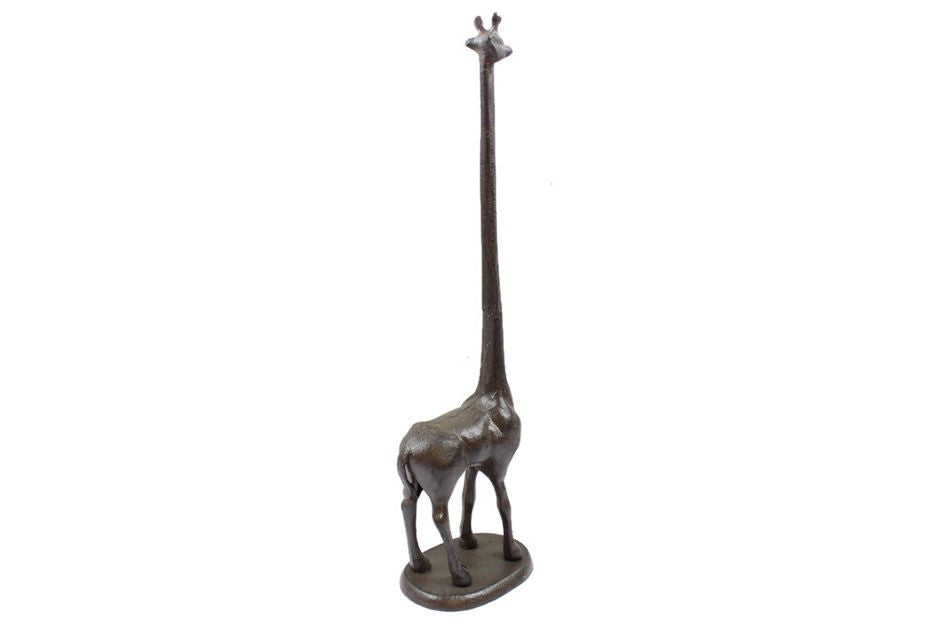 Cast Iron Giraffe Paper Towel Holder 19""