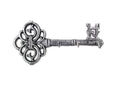 Rustic Silver Cast Iron Vintage Key Wall Mounted Key Hooks 11"