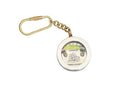Solid Brass Clinometer Level Key Chain 5"