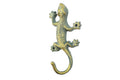 Antique Seaworn Bronze Cast Iron Lizard Hook 6"