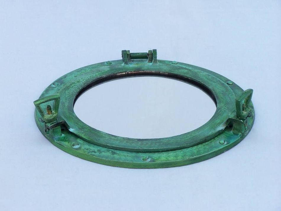 Brass Deluxe Class Titanic Shipwrecked Decorative Ship Porthole Mirror 12"