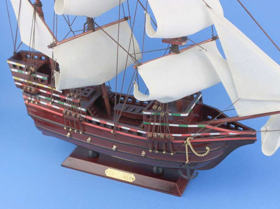 Wooden Mayflower Tall Model Ship 20"