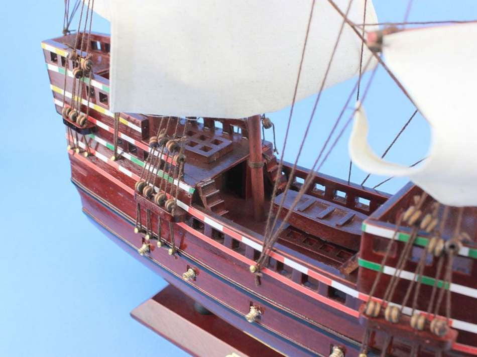 Wooden Mayflower Tall Model Ship 20"