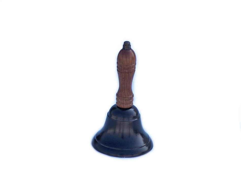 Bronze Hand Bell 7"