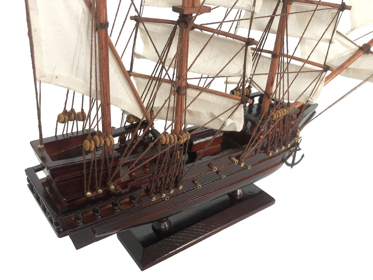 Wooden Calico Jack's The William White Sails Pirate Ship Model 20"