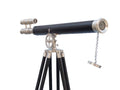 Floor Standing Brushed Nickel With Leather Griffith Astro Telescope 65"
