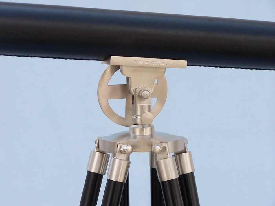 Floor Standing Brushed Nickel With Leather Griffith Astro Telescope 65"