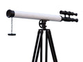 Floor Standing Oil-Rubbed Bronze-White Leather With Black Stand Griffith Astro Telescope 65"